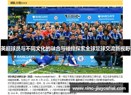 英超球员与不同文化的融合与碰撞探索全球足球交流新视野